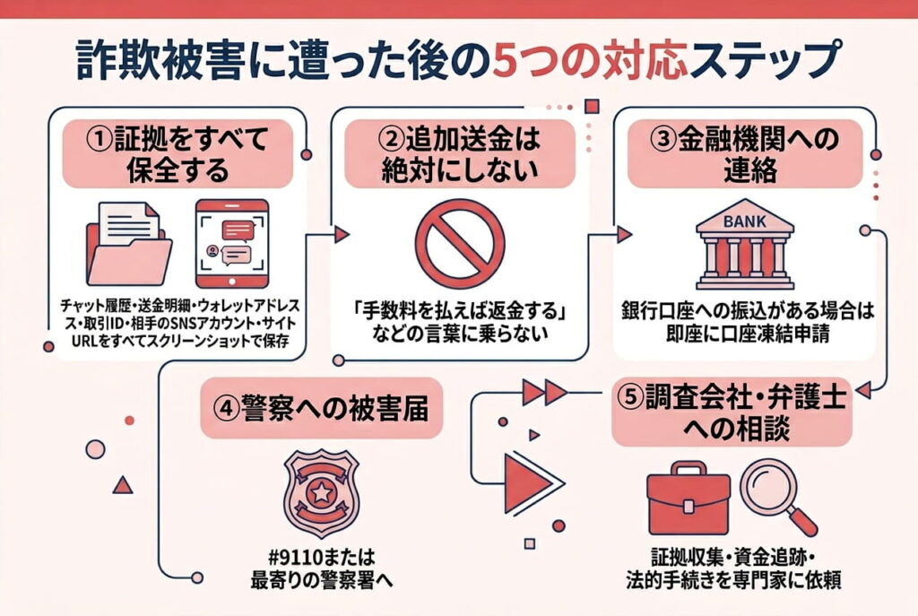 「送金してしまった場合」の初動対応