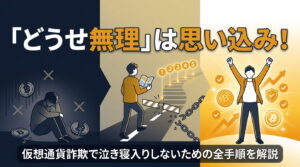 「どうせ無理」は思い込み！仮想通貨詐欺で泣き寝入りしないための全手順を解説