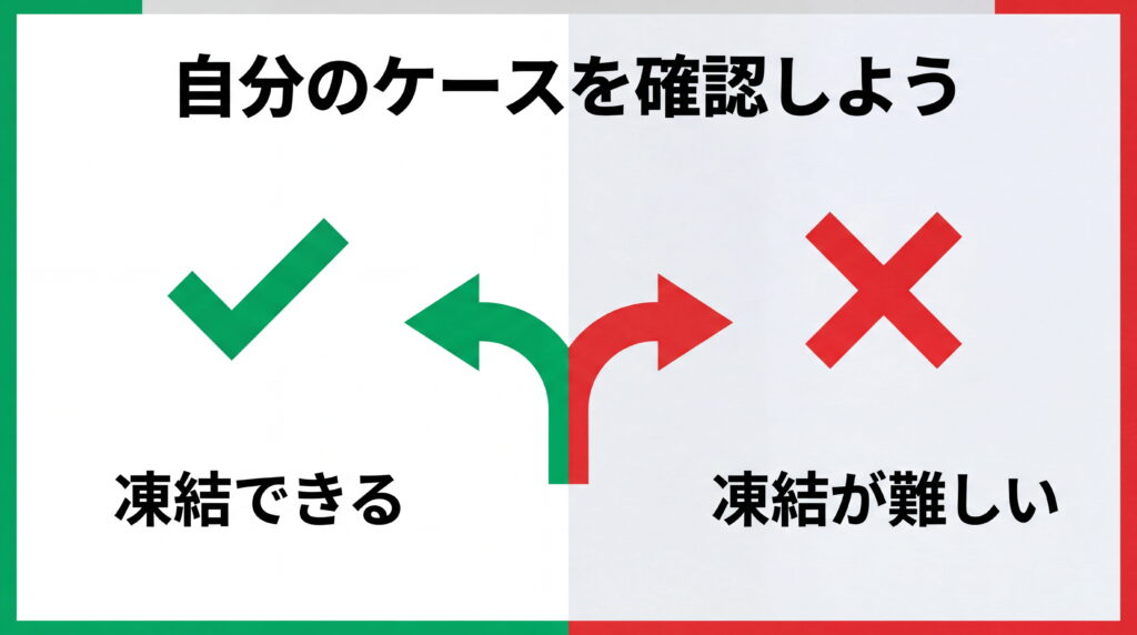口座凍結できるケース・できないケース