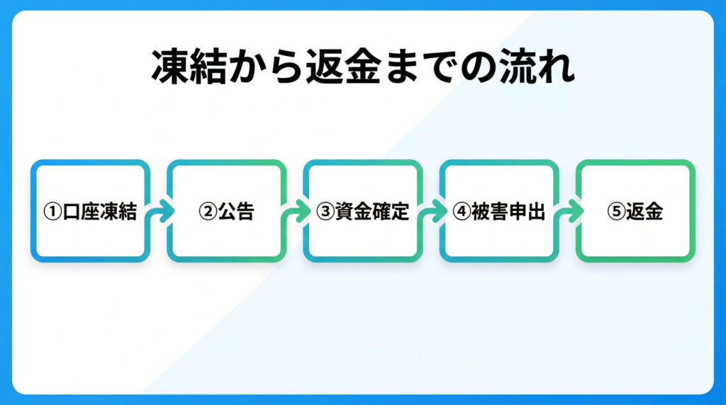 口座凍結後の返金プロセス