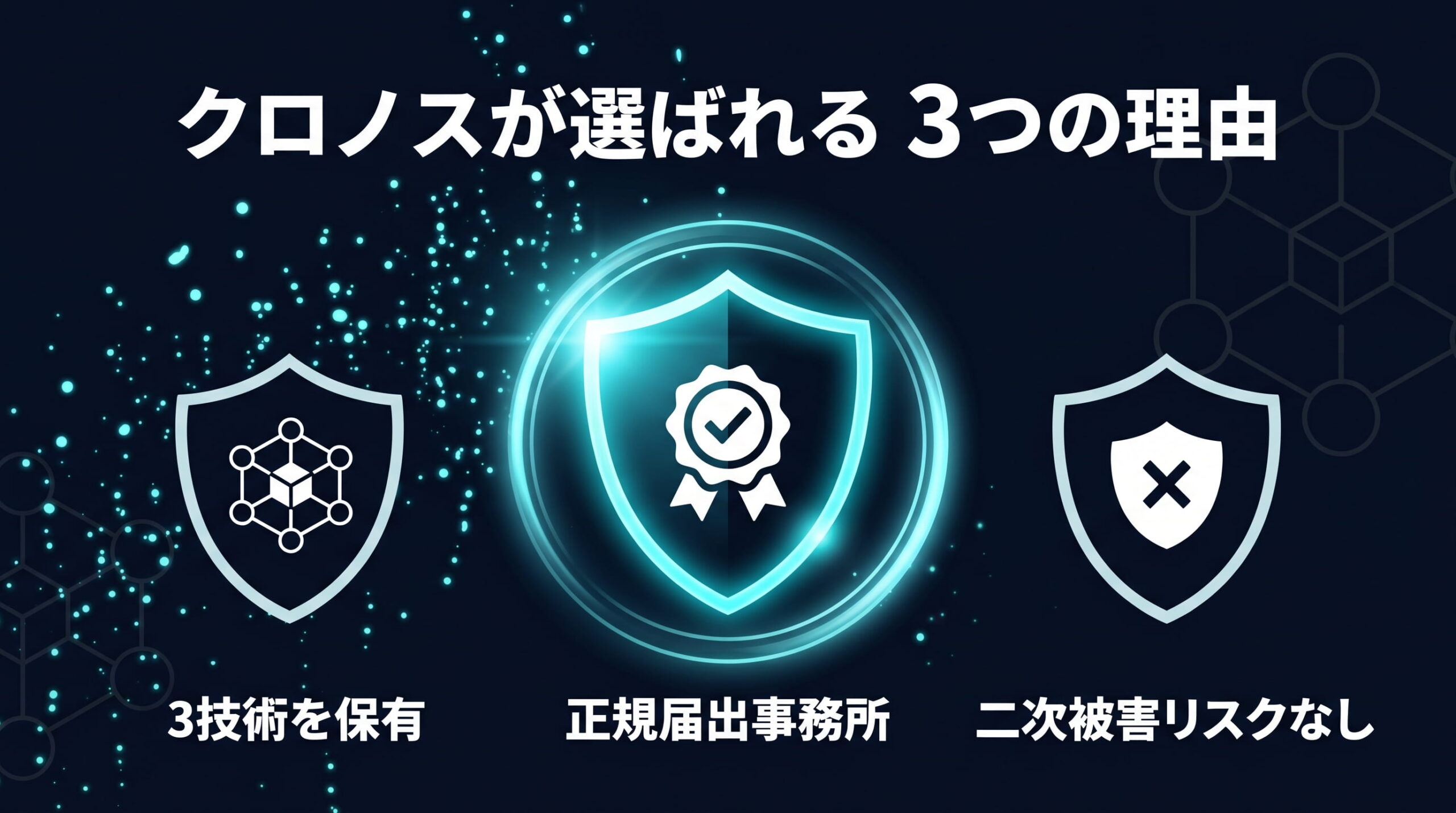 クロノス探偵事務所に相談する3つのメリット