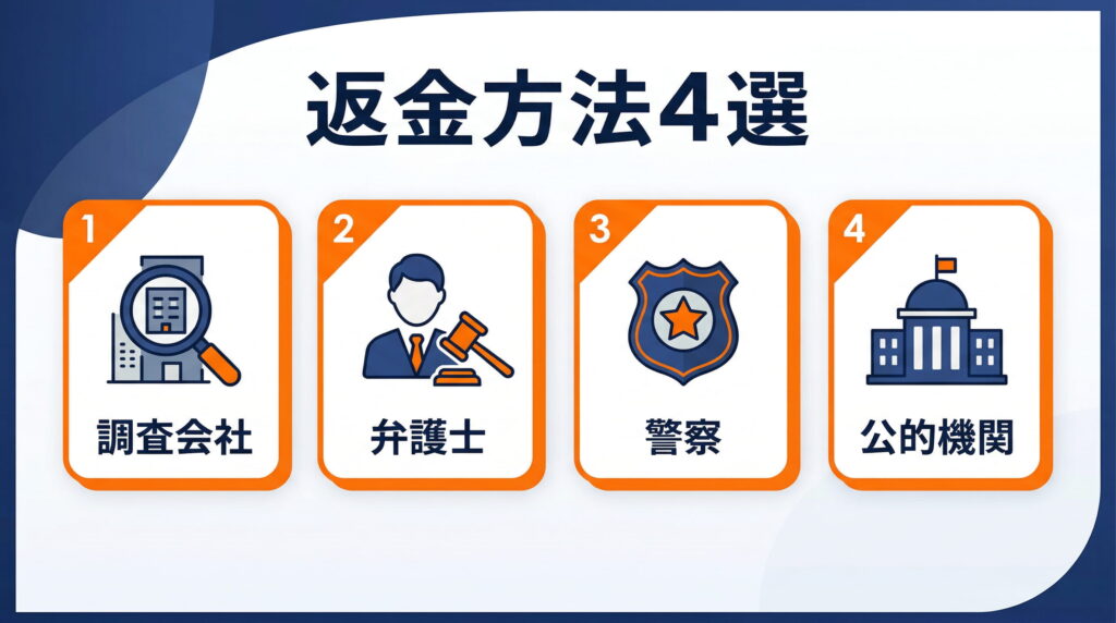 FX詐欺の返金方法4選