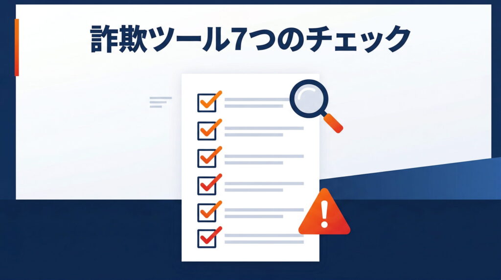 FX自動売買詐欺ツールを見分ける7つのポイント