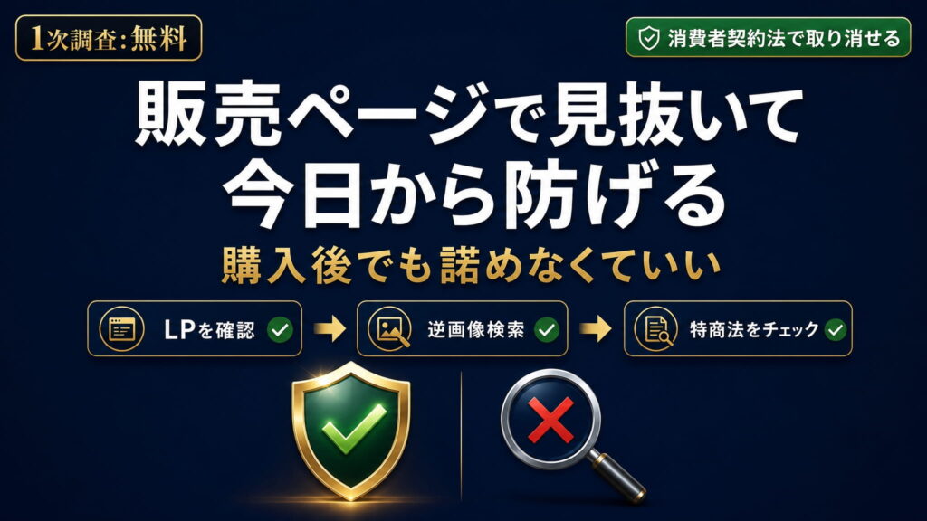 まとめ|情報商材詐欺は販売ページの確認で見分ける