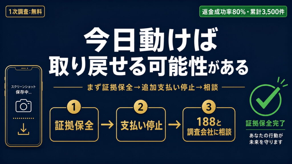 まとめ|副業詐欺は今日動けば防げる