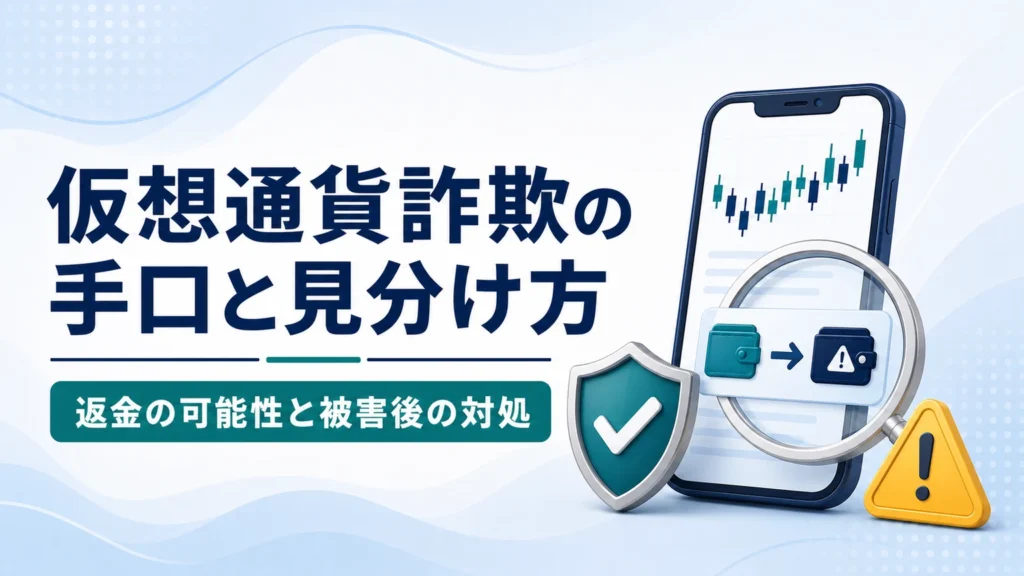 仮想通貨詐欺の手口と見分け方｜返金の可能性と被害後の対処【2026年】