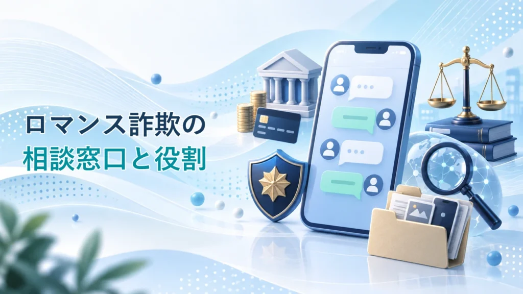ロマンス詐欺の相談窓口はどこ？警察・銀行・弁護士・調査会社の違い【2026年】