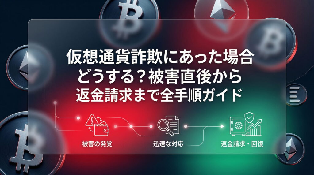 仮想通貨詐欺にあった場合どうする?被害直後から返金請求まで全手順ガイド