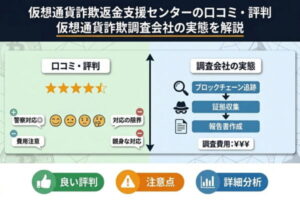 仮想通貨詐欺返金支援センターの口コミ・評判｜仮想通貨詐欺調査会社の実態を解説
