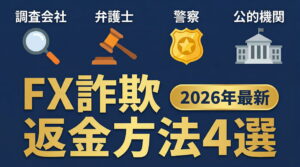 FX詐欺の返金方法4選｜手口別の対処法と相談窓口の活用法【2026年最新】