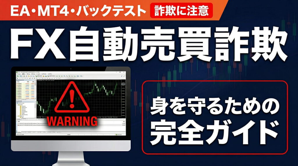 FX自動売買詐欺の手口・実例・対処法｜EA・MT4・バックテスト詐欺を完全解説