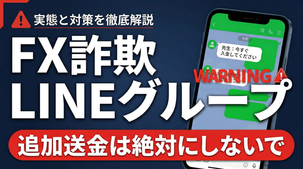 LINEのFX投資グループは詐欺？勧誘された場合の見分け方と今すぐやること