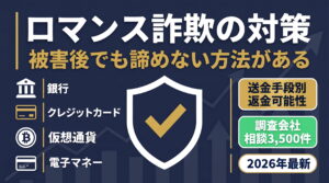 ロマンス詐欺の対策は「被害後」が重要！諦めない方法と相談先【2026年最新】