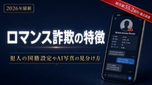 ロマンス詐欺の特徴【2026年最新】｜犯人の国籍設定やAI写真の見分け方を解説