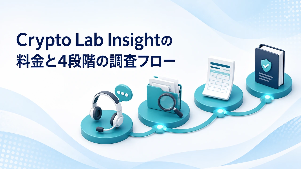 Crypto Lab Insightの料金と4段階の調査フロー