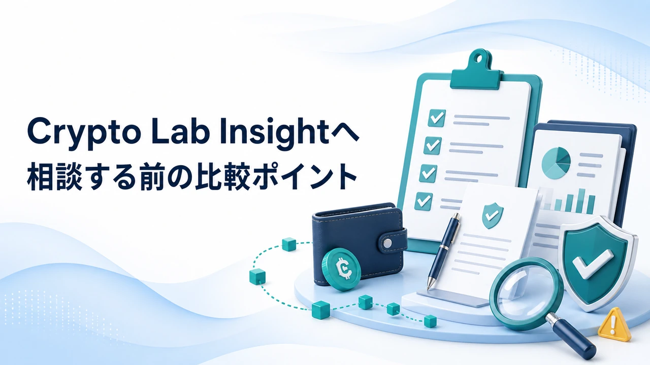Crypto Lab Insightへ相談する前の比較ポイント