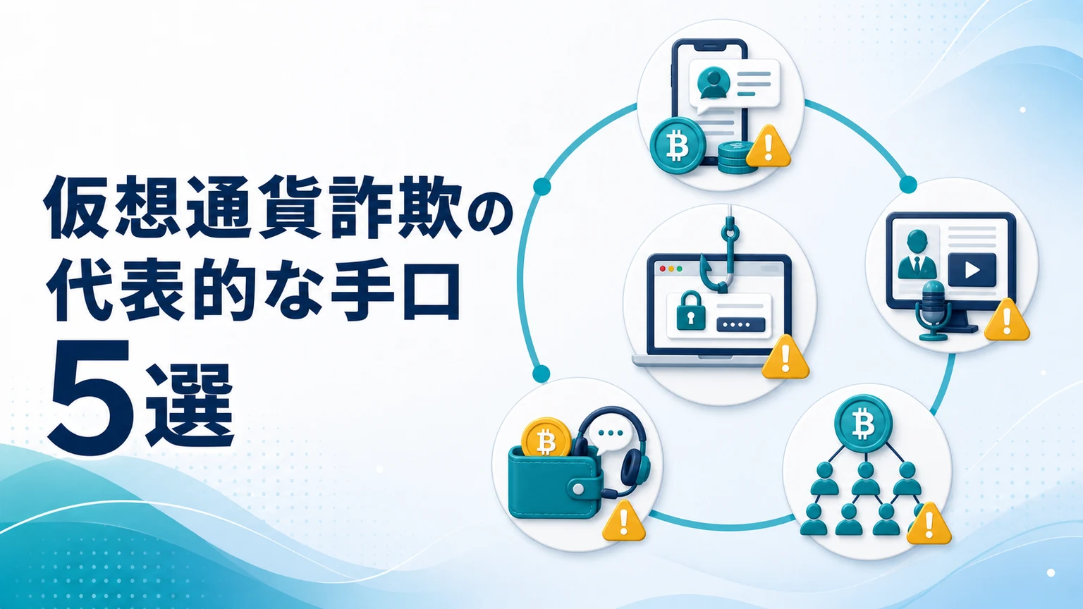 仮想通貨詐欺の代表的な手口5選