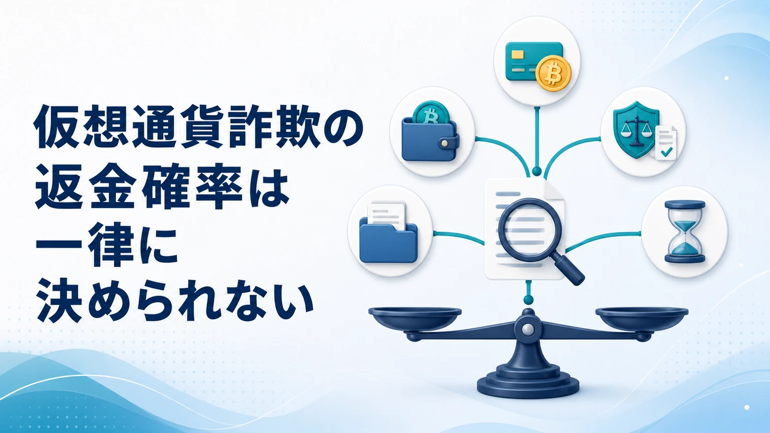 仮想通貨詐欺の返金確率は一律に決められない