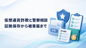 仮想通貨詐欺を警察へ相談する前に｜証拠保存・被害届・相談先【2026年】