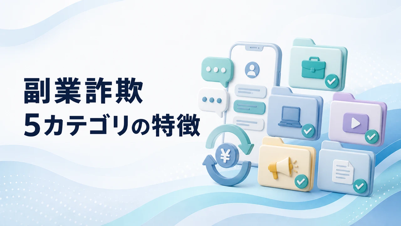 副業詐欺5カテゴリの特徴