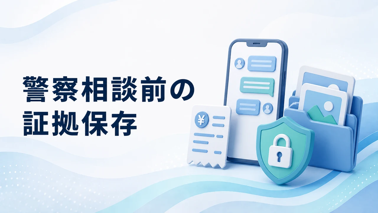 警察相談前に保存する証拠