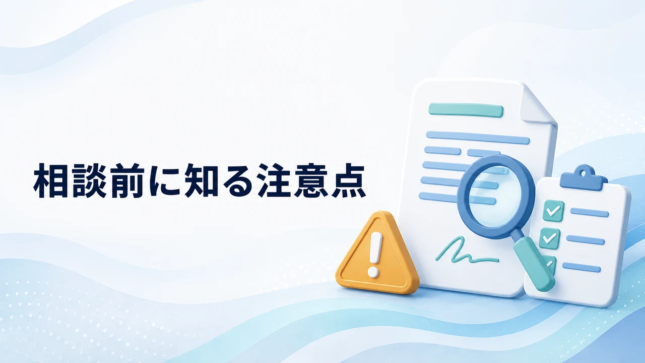 弁護士相談前に知る注意点