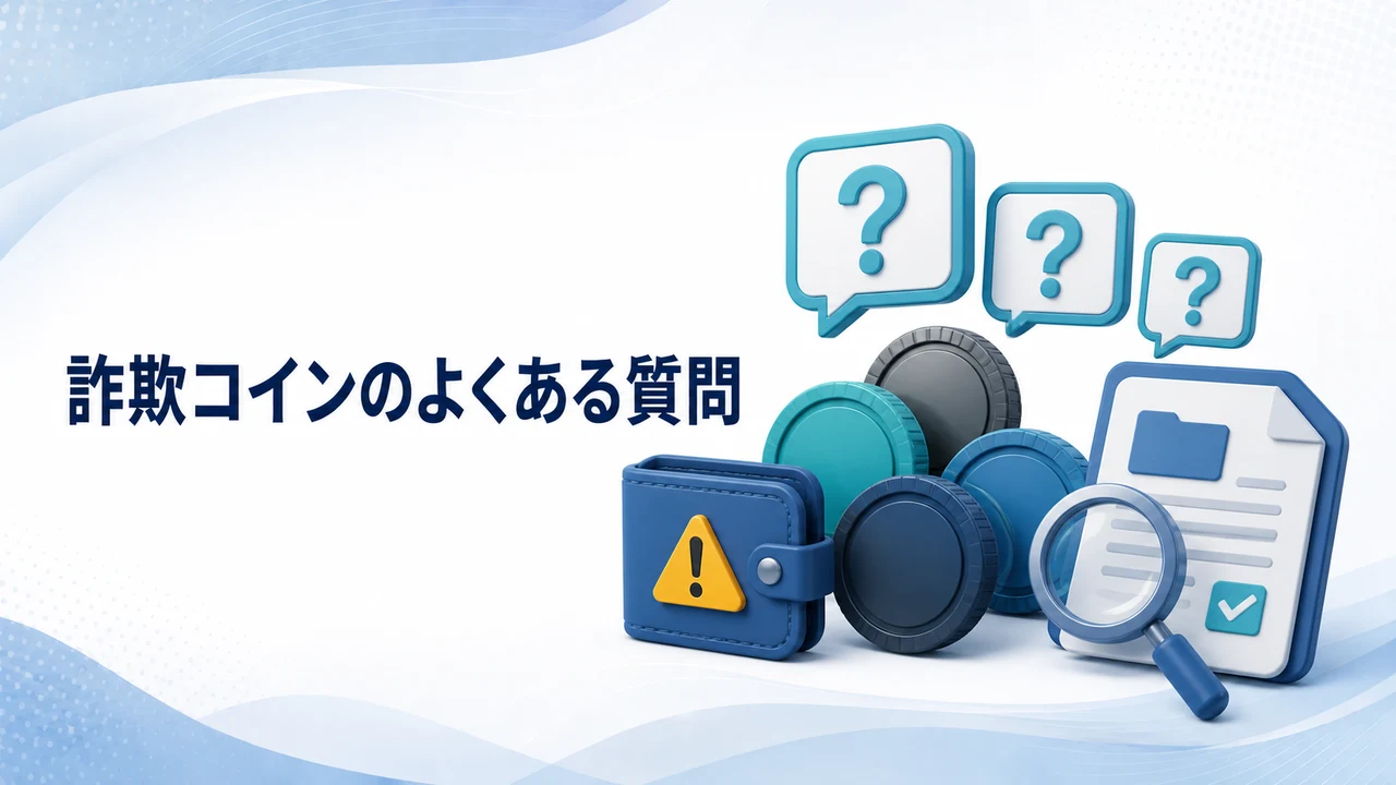 詐欺コインのよくある質問を示す図