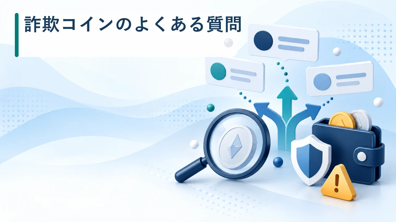 詐欺コインのよくある質問を示す図