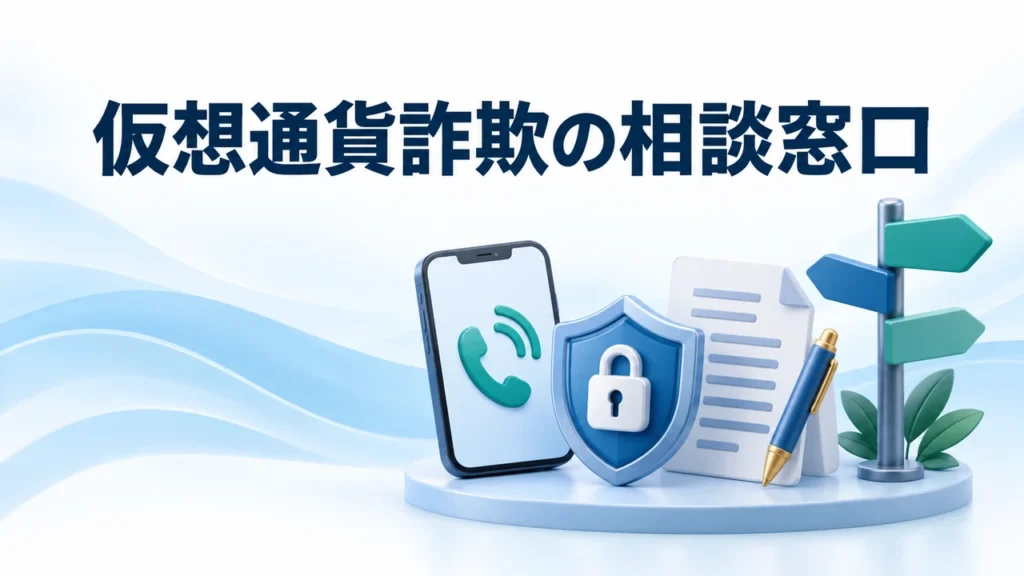 仮想通貨詐欺の相談窓口｜状況別の連絡先・役割・相談前の証拠