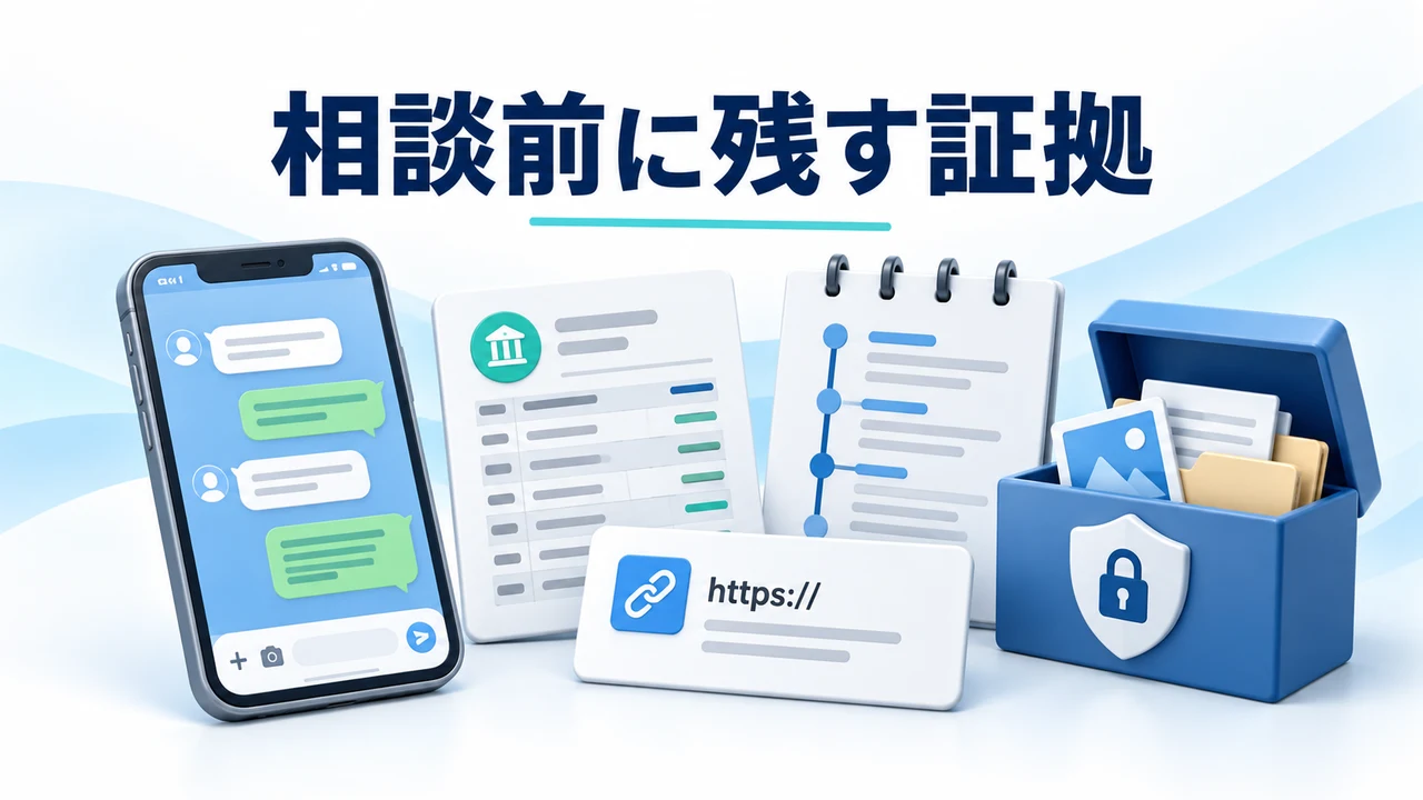 相談前に残す証拠