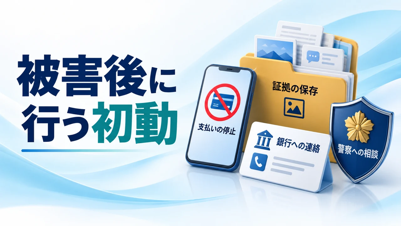仮想通貨詐欺の被害後に行う初動