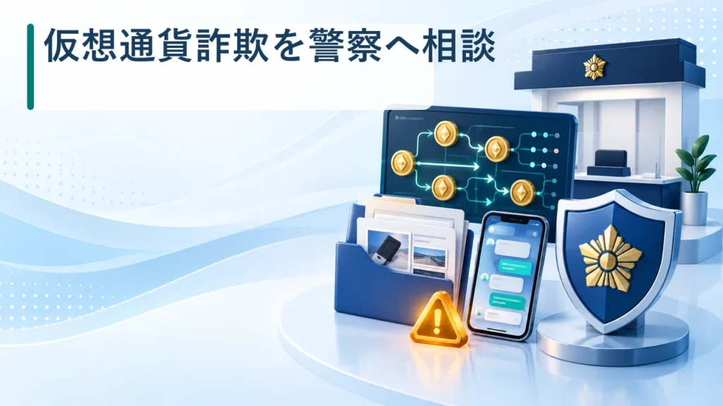 仮想通貨詐欺を警察へ相談する前に｜証拠保存・被害届・相談先【2026年】