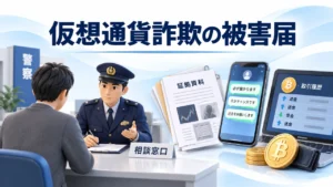 仮想通貨詐欺の被害届｜必要な証拠・警察相談の流れと受理されない場合