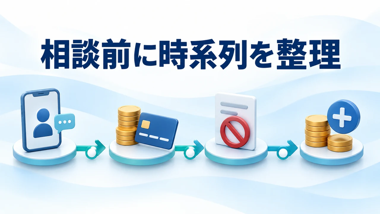 相談前に時系列を整理