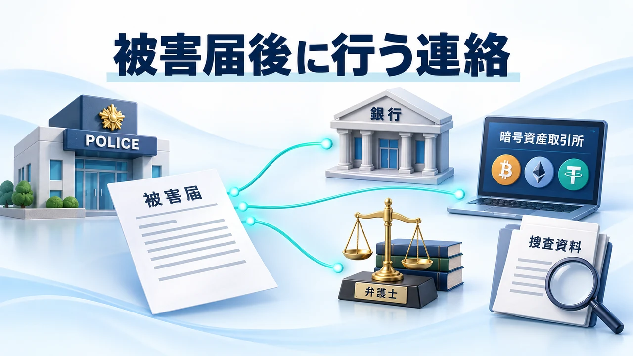 被害届後に行う連絡