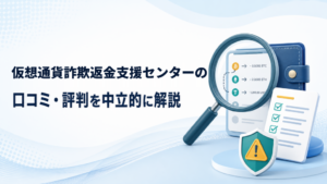 仮想通貨詐欺返金支援センターの口コミ・評判は？料金・調査内容を解説