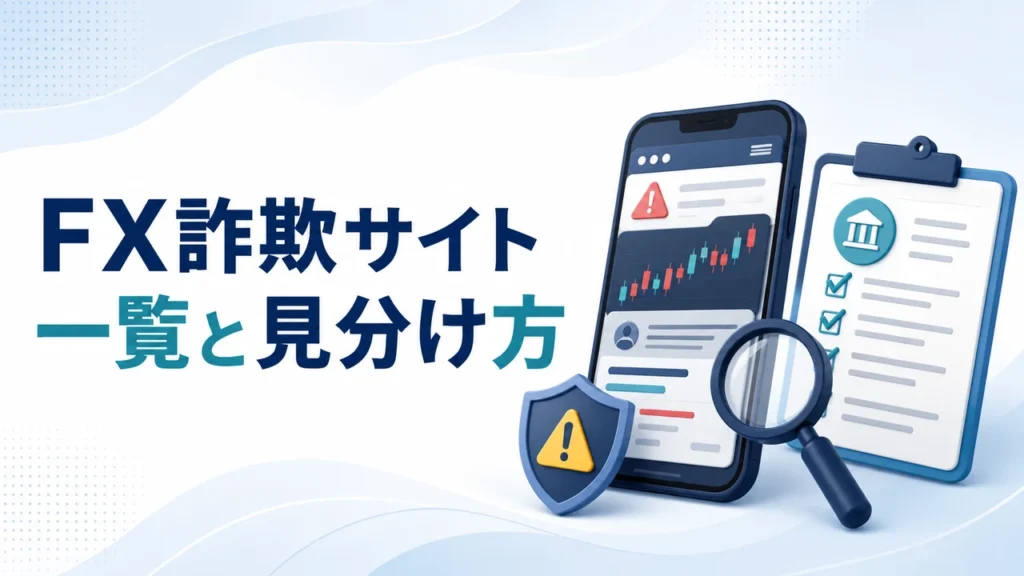 FX詐欺サイト一覧｜見分け方・金融庁リスト確認と入金後の対処【2026年】