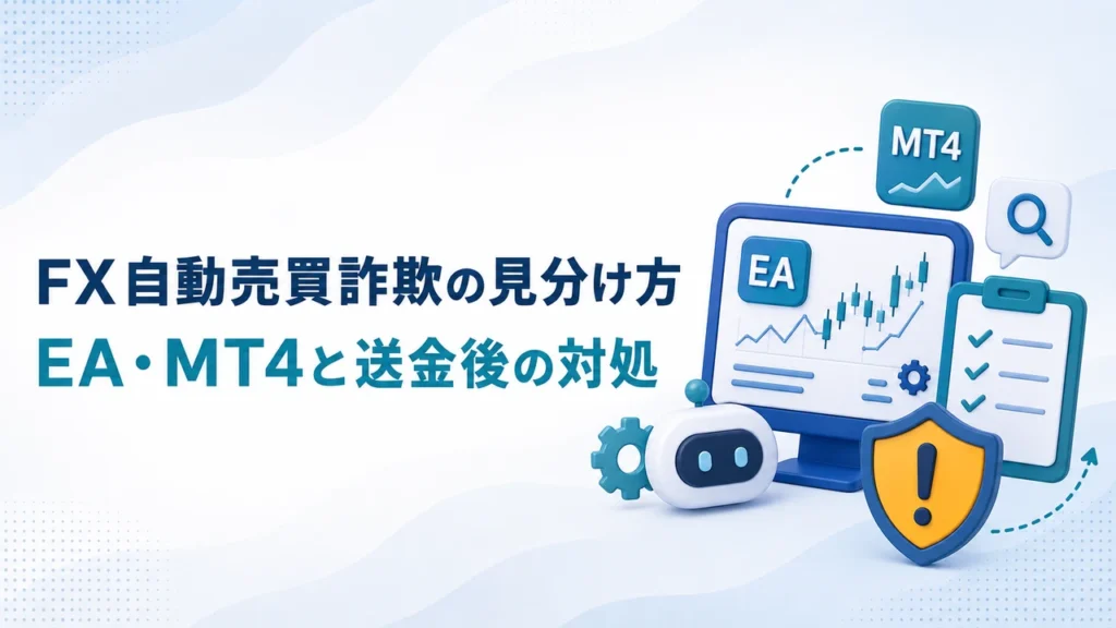 FX自動売買詐欺の見分け方｜EA・MT4の手口と入金後の対処【2026年】