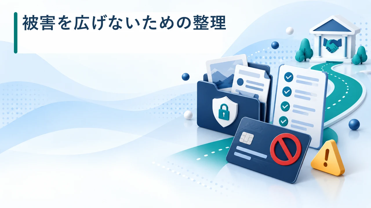 副業詐欺の被害を広げないための整理を示す図
