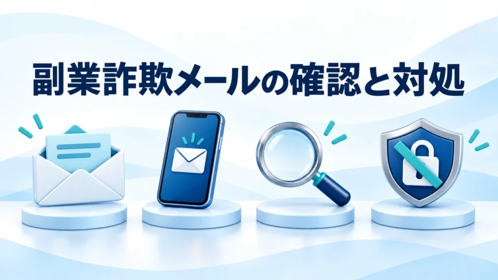 副業詐欺メールの見分け方｜7つの確認・返信や支払後の対処