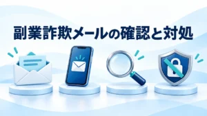 副業詐欺メールの見分け方｜7つの確認・返信や支払後の対処
