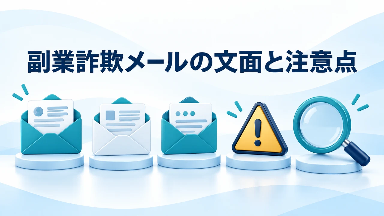 副業詐欺メールの文面と注意点