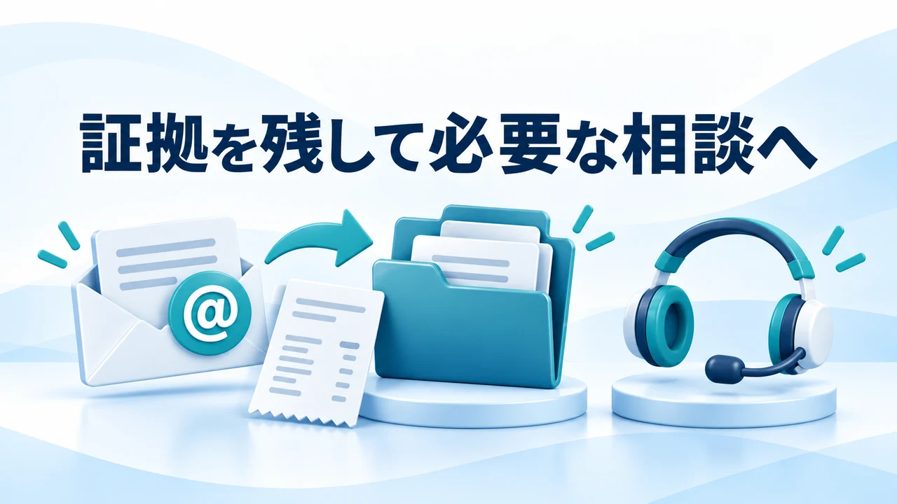証拠を残して必要な相談へ