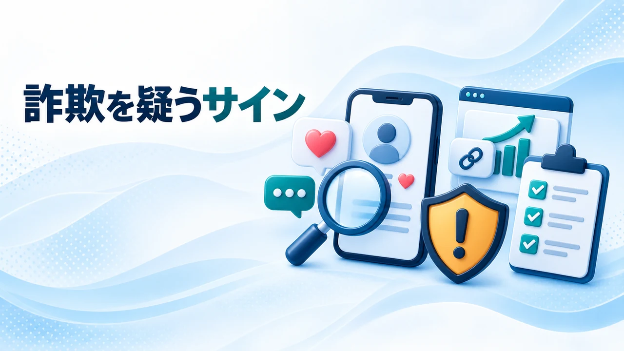 ロマンス詐欺か判断する危険サイン