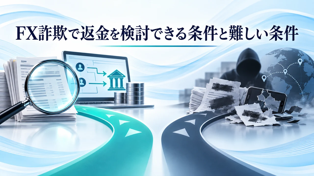 FX詐欺で返金を検討できる条件と難しい条件