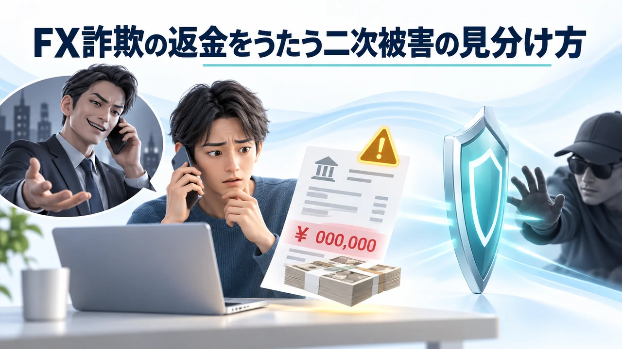 FX詐欺の返金をうたう二次被害の見分け方