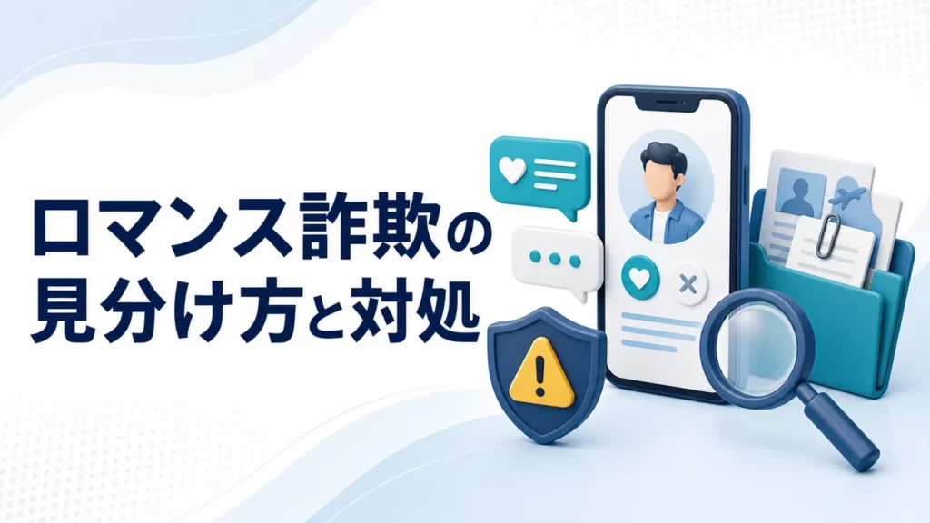 ロマンス詐欺の見分け方｜5問診断・金銭要求の確認と送金後の対処【2026年】