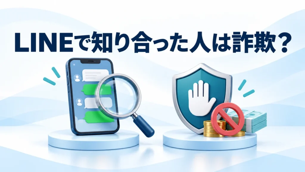 LINEで知り合った人は詐欺？ロマンス詐欺の手口・教えた後の対処