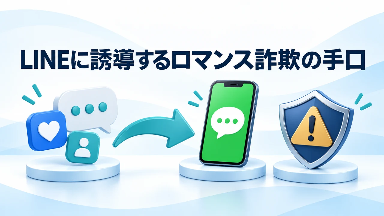 LINEに誘導するロマンス詐欺の手口