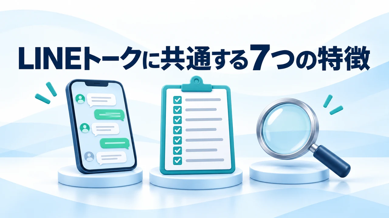 LINEトークに共通する7つの特徴